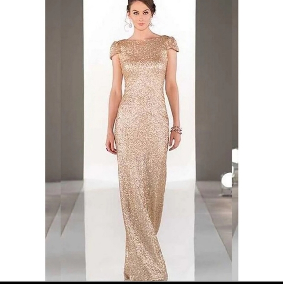 SORELLA VITA Dresses & Skirts - SORELLA VITA -VITA CHAMPAGNE SEQUIN GOWN